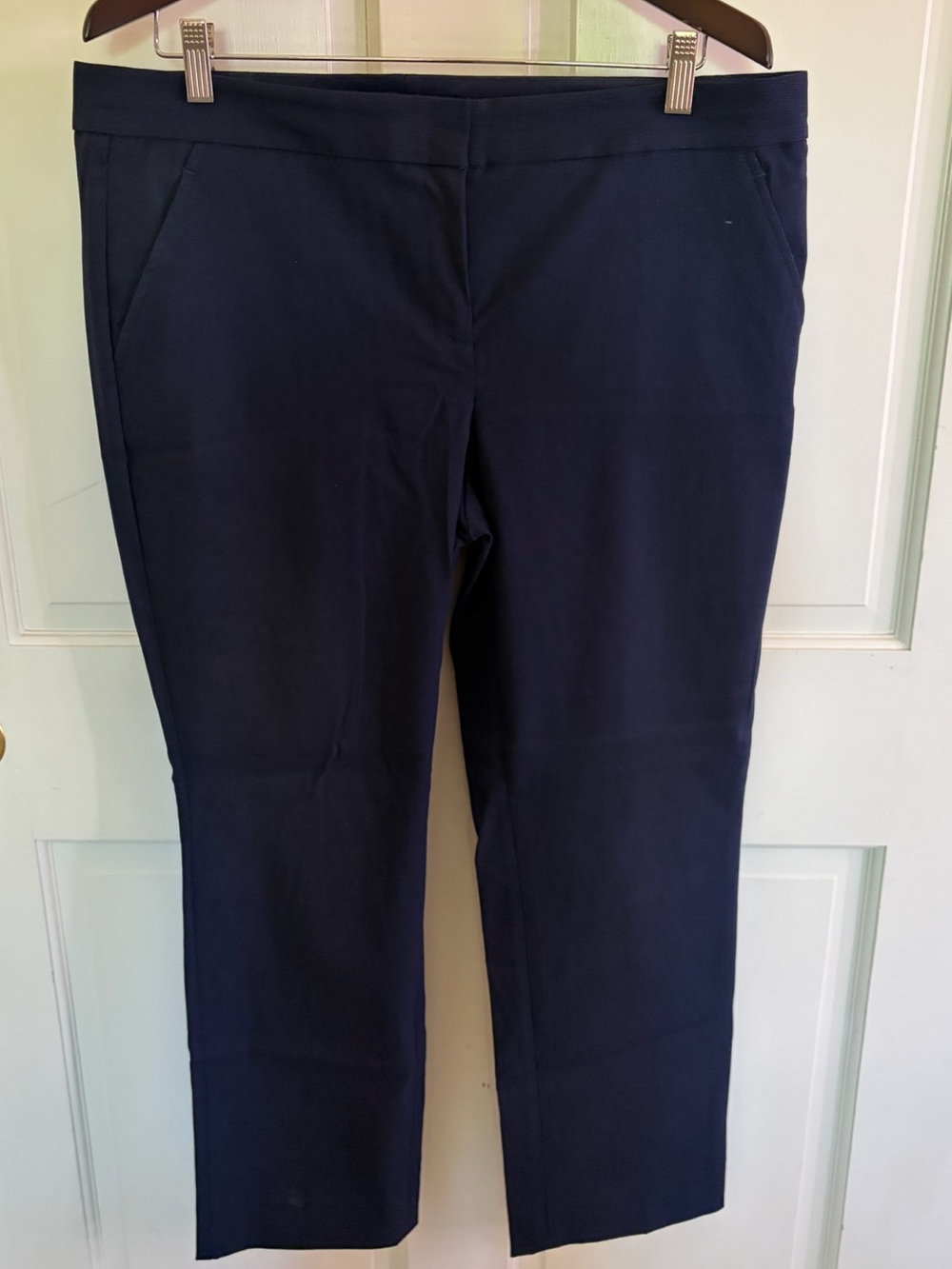 The Limited Exact Stretch Navy Straight-Leg Women's Pants